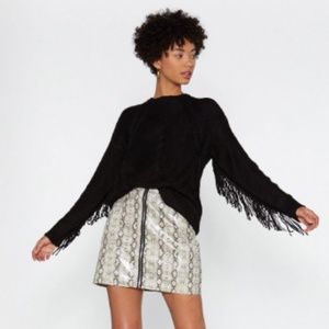 Get Out of My Sway Fringe Sweater